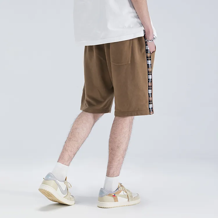 LAMLICKA Casual Shorts Unisex Brown-3