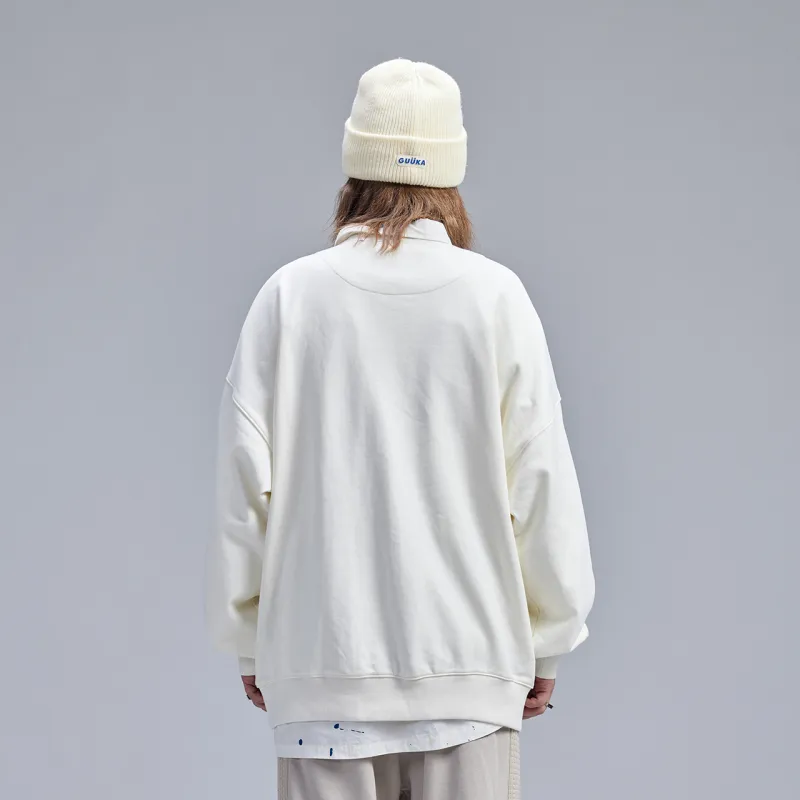 Guuka Sweatshirt Unisex Cream White-6