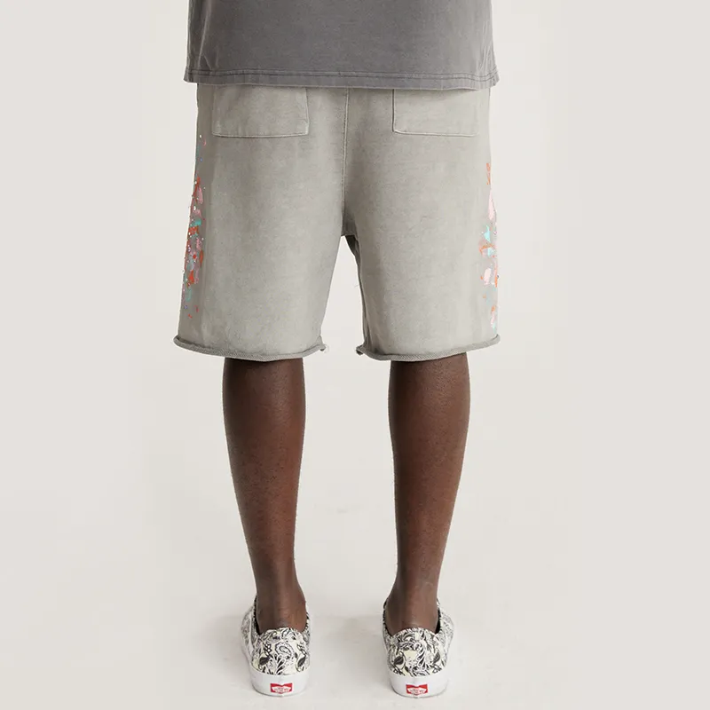 SSSAINT LOUIS Casual Shorts Unisex Gray-4