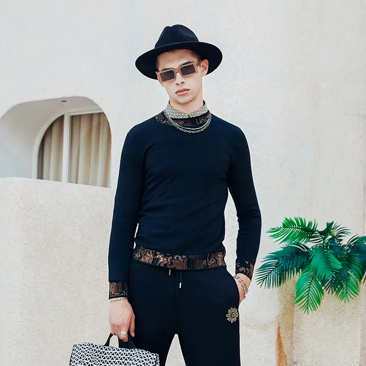 DAVID NAMAN Sweaters Men Black-2