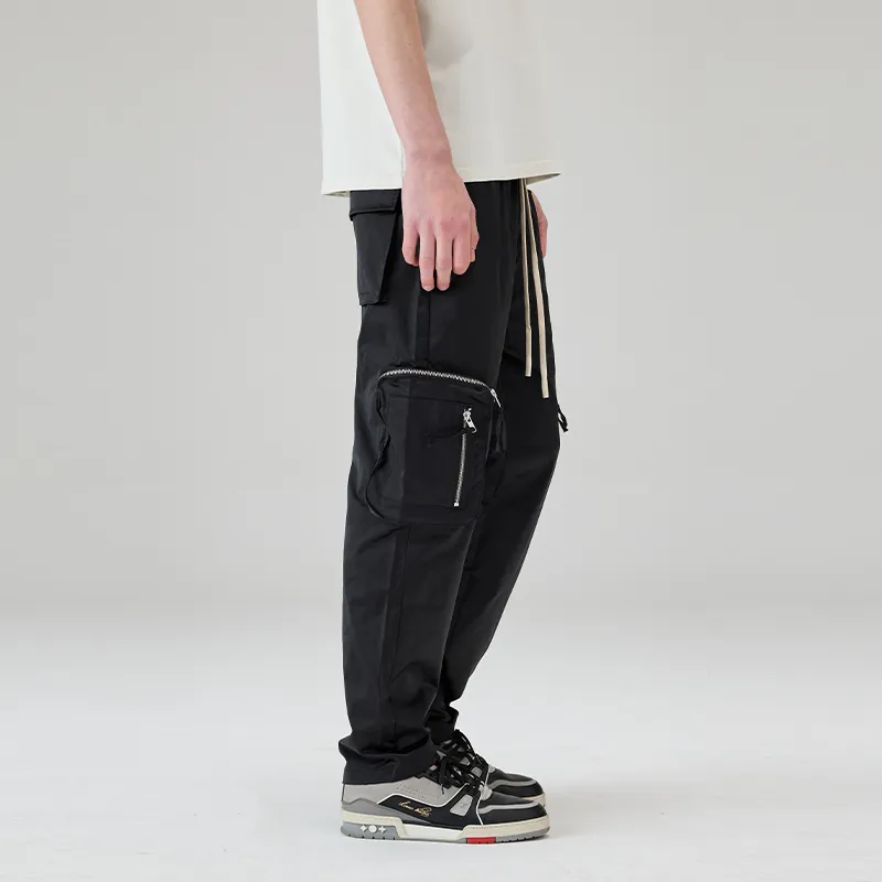 CLIMAX VISION Cargo Pants Unisex Black-4