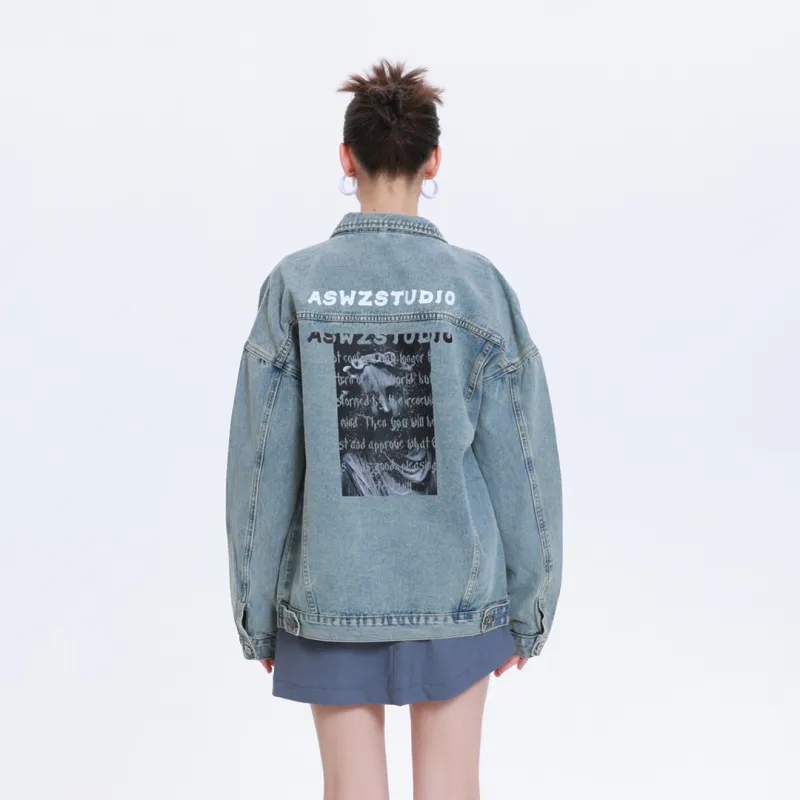 ASWZ Denim Jackets Unisex-6