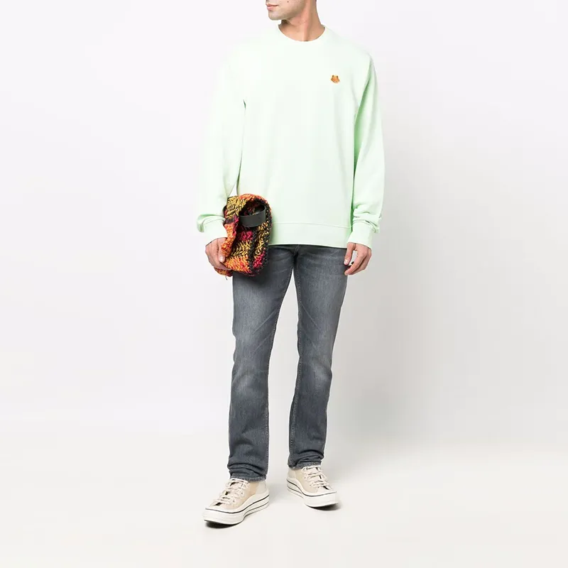KENZO Sweatshirts Men Light Green-4
