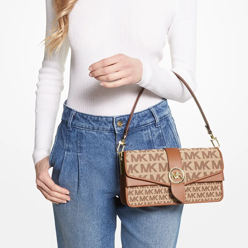 MICHAEL KORS Greenwich Shoulder Bags-3