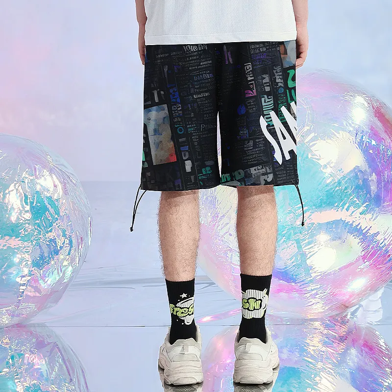 SANSYAS Casual Shorts Unisex Black-3