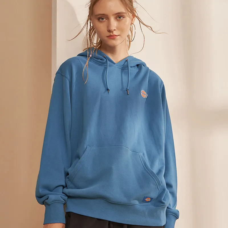 Dickies Hooded Sweatshirt Spring And Autumn Unisex Navy Blue-2