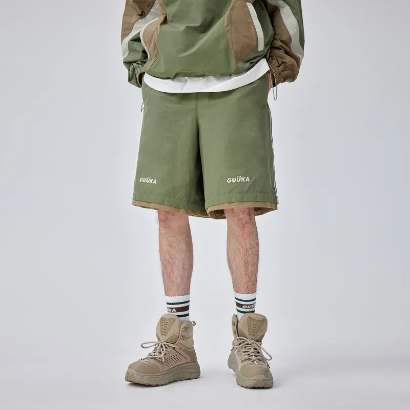 Guuka Casual Shorts Men Army Green-3