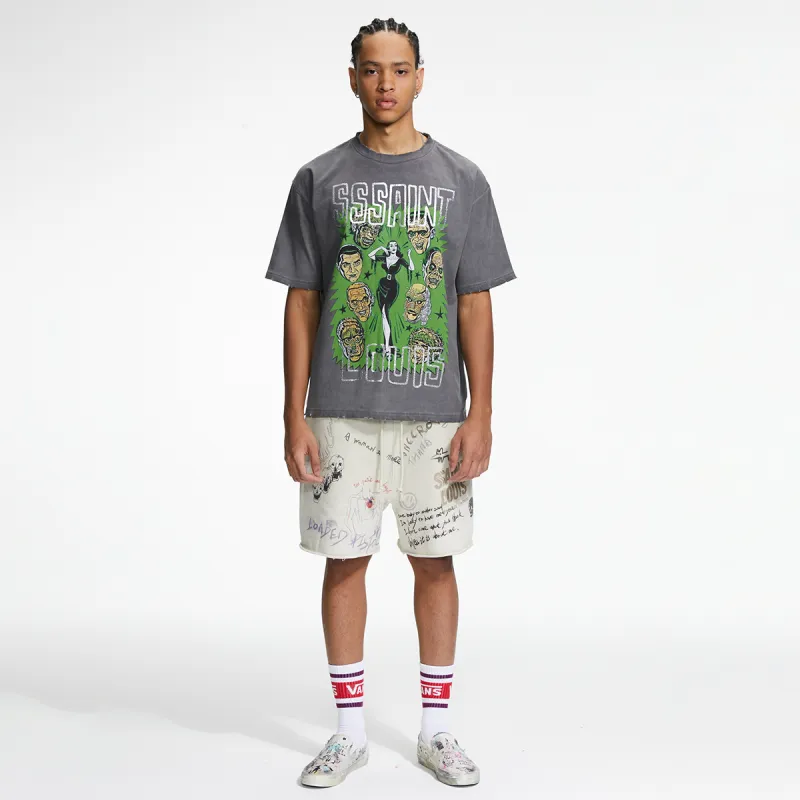 SSSAINT LOUIS T Shirts Unisex Washed Gray-5