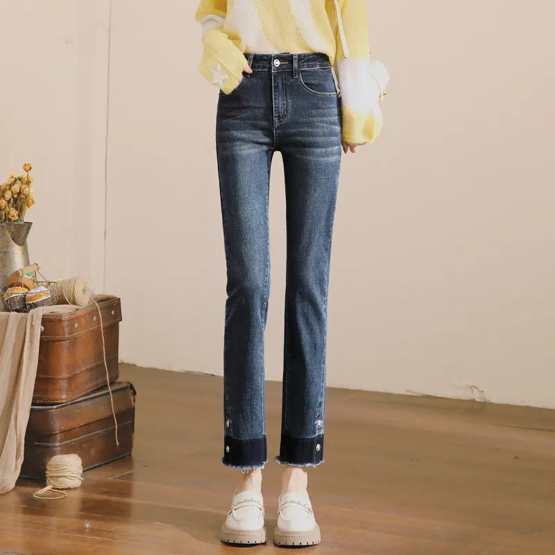 MITUAN Jeans Women's Blue Gray-2