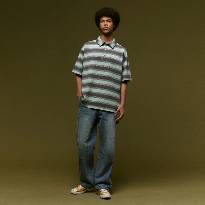 BEASTER Polo Shirts Unisex Purple Gray-3