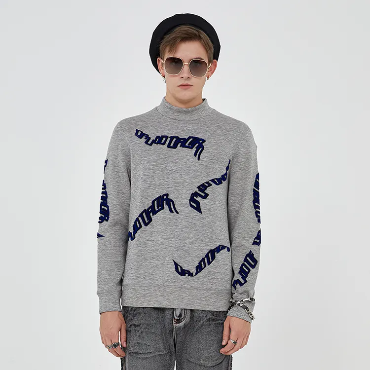 DAVID NAMAN Sweatshirts Men Gray-2