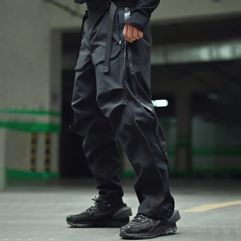 REINDEE LUSION Casual Pants Unisex Navy Blue-3