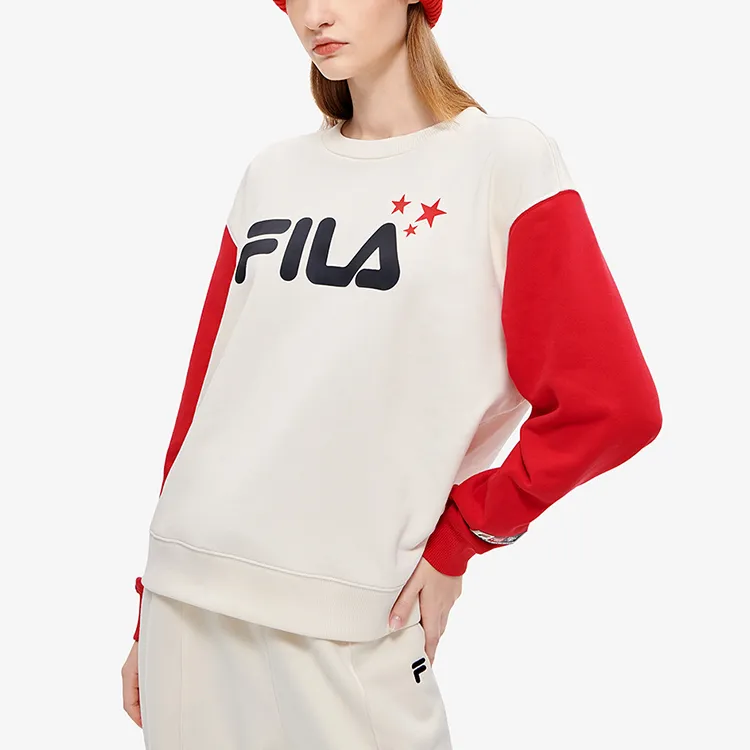 FILA FUSION Sweatshirt Women's Wheat Cream-2