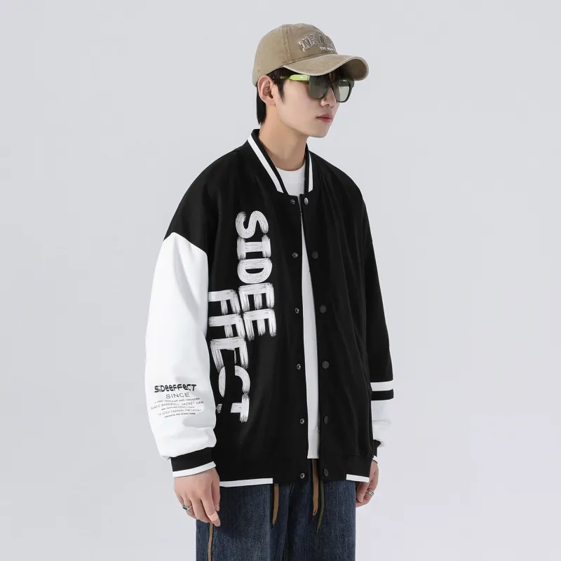 SIDEEFFECT Baseball Jacket Spring And Autumn Unisex-3