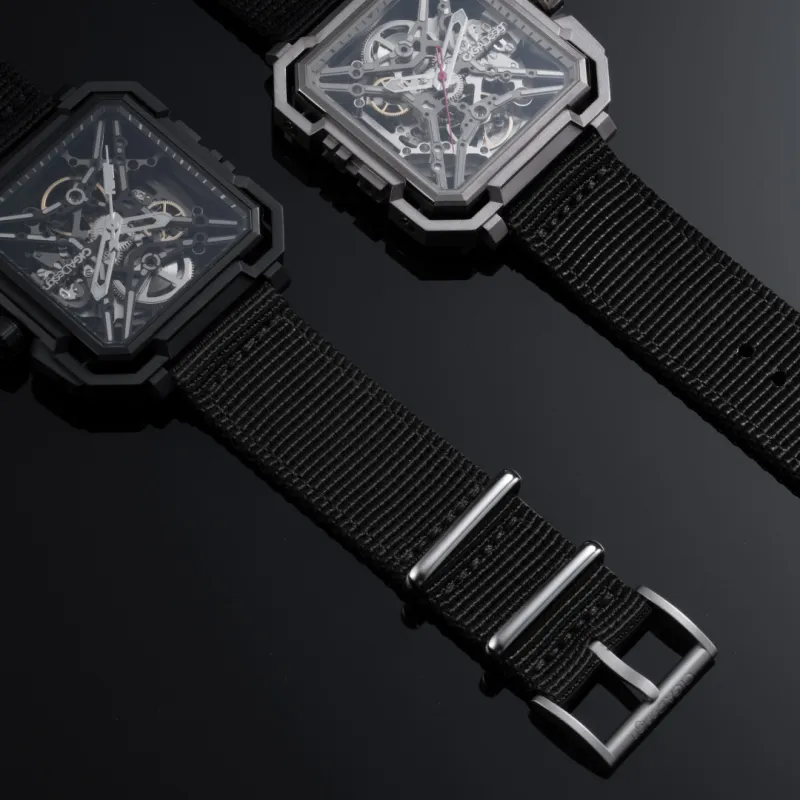 CIGA Design X Collection Matrix Automatic Mechanical Movement Nylon Strap Watch Men's Watches Gray Dial-1