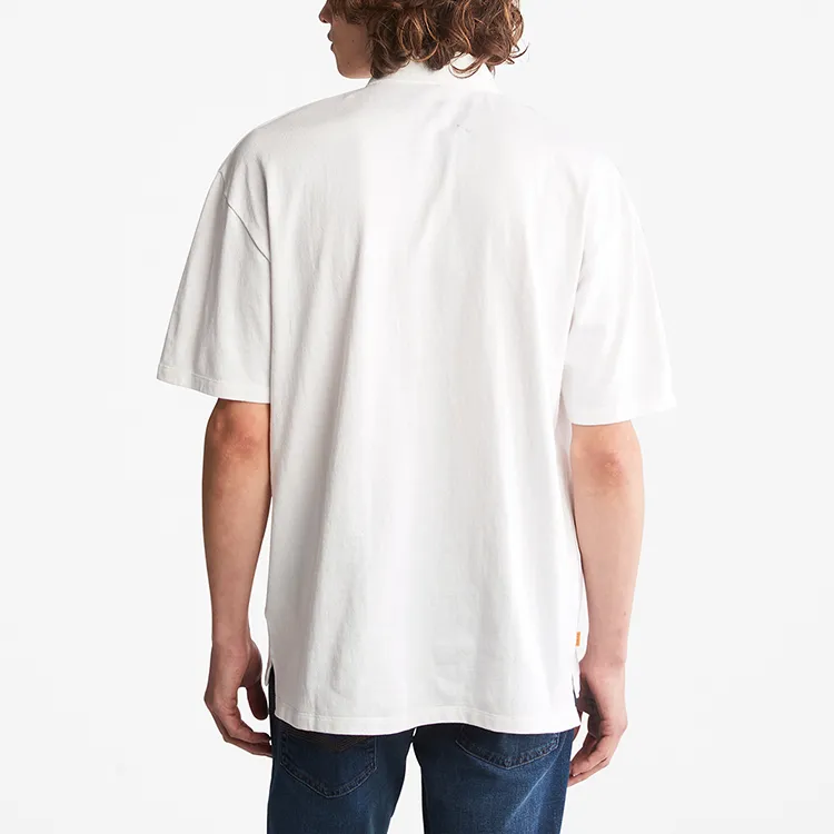 Timberland Polo Shirts Men White-4