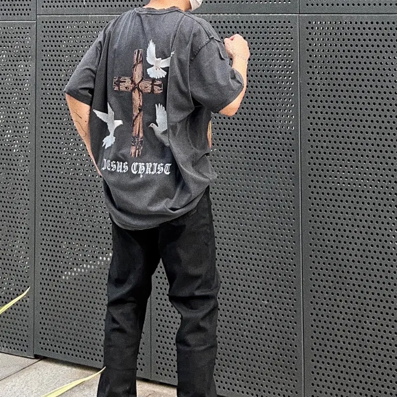 False Perception T Shirt Unisex Washed Black-2