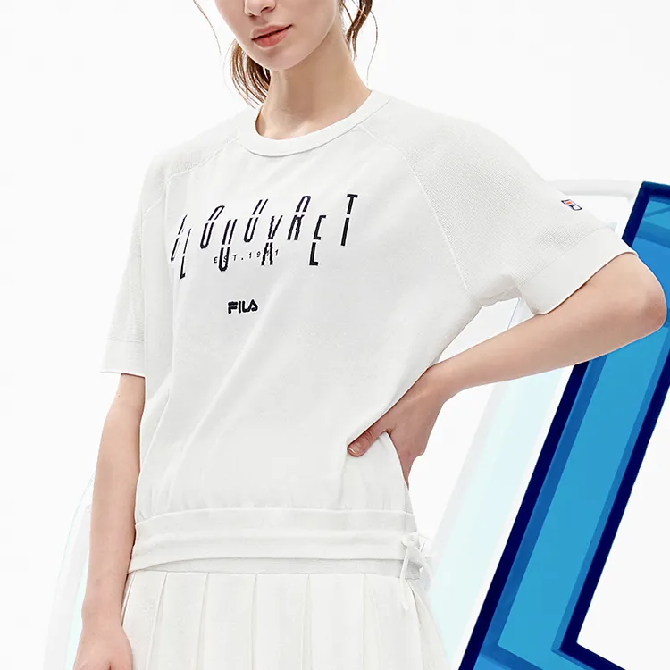 FILA Athletics Crop Tops Women's Jade White-3