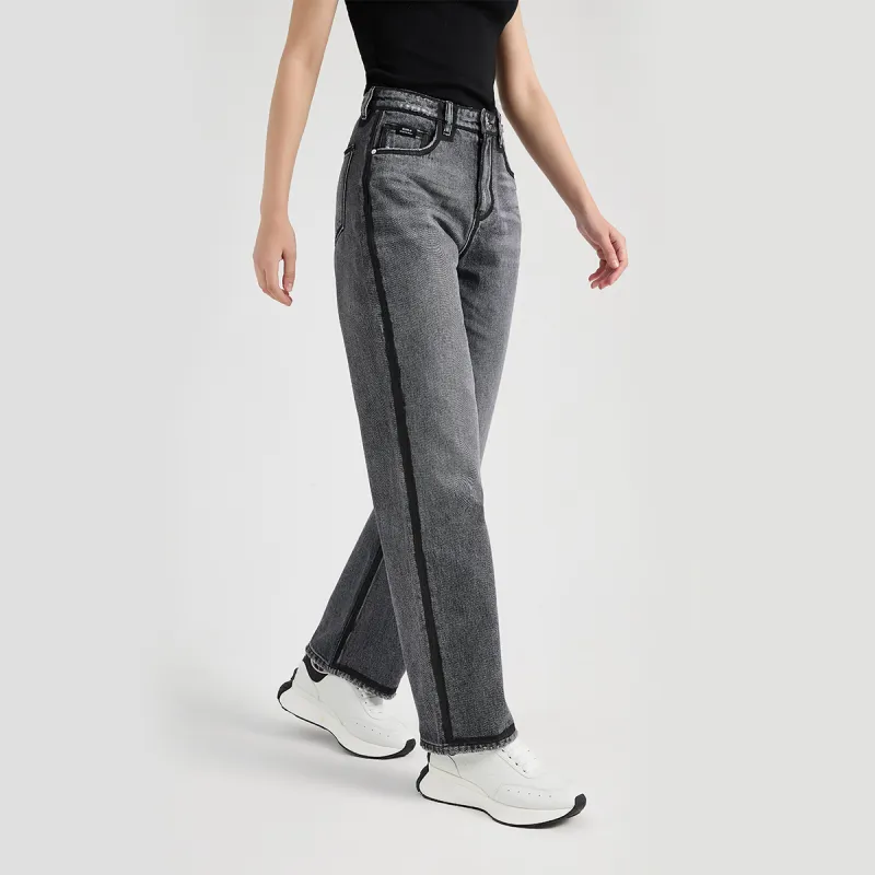 23R+ Wide Leg Jeans Women's Smoke Gray-5