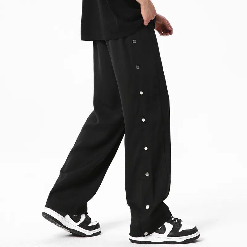 CRUSH KEY Casual Pants Unisex Black-5