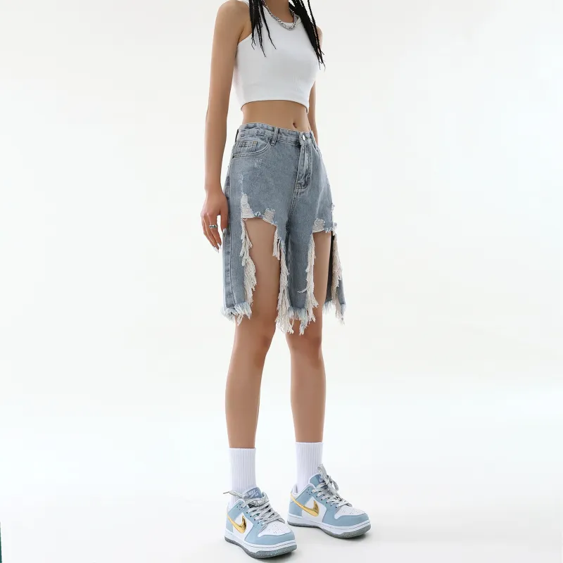 LBPC Denim Shorts Women's Blue-5