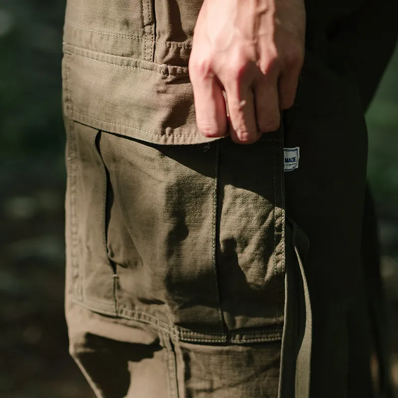 TEKABLU Cargo Pants Casual Pants Men's Army Green-7