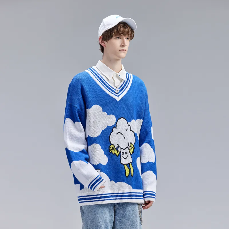 Guuka Sweaters Men Blue-7