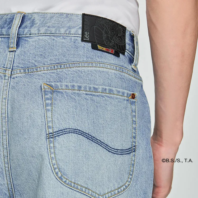 Dragon Ball X Lee X Dragon Ball Co brand Denim Shorts Men Light Blue-6