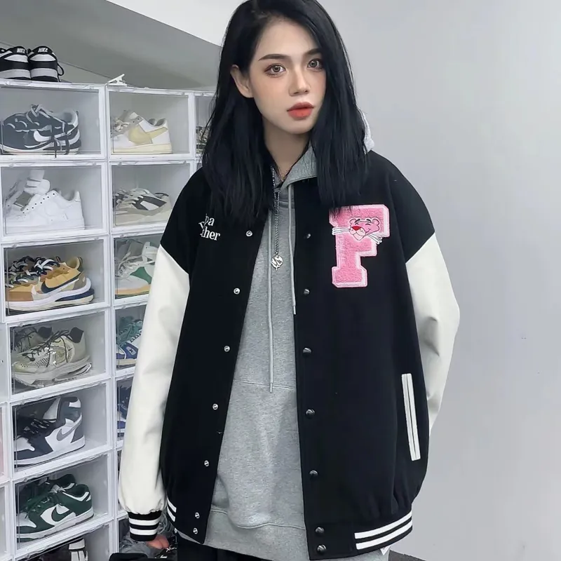 Pink Panther X FPA FPAx The Pink Panther Baseball Jerseys Unisex Black-4