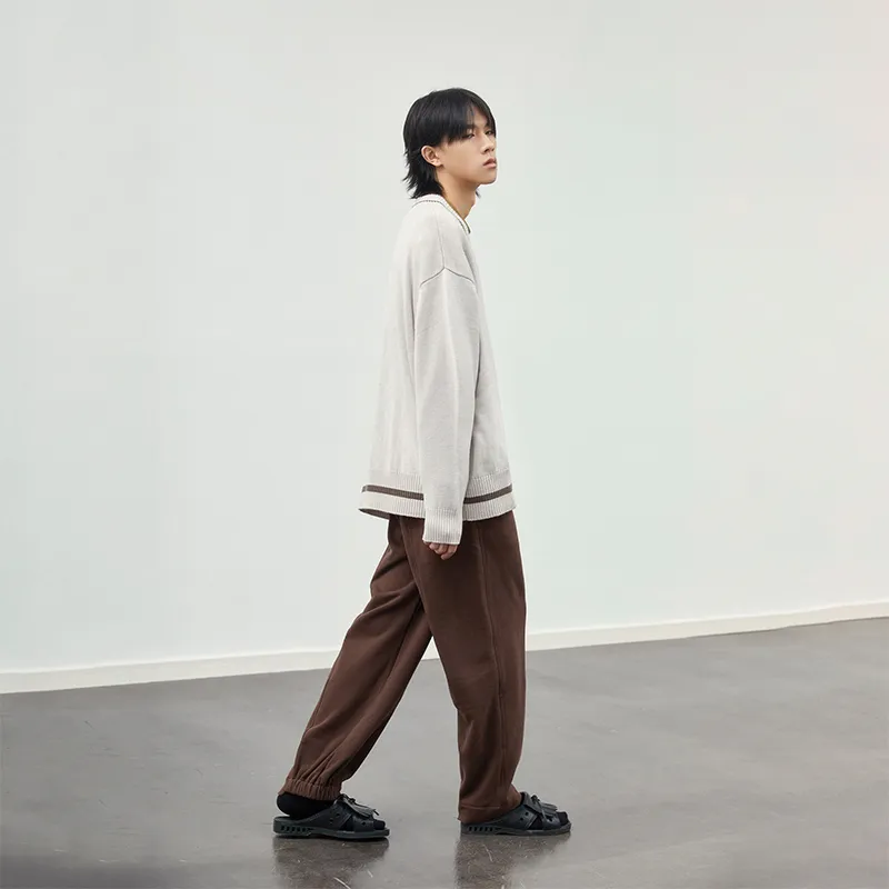 SIMPLE PROJECT Straight Sports Pants Unisex-13