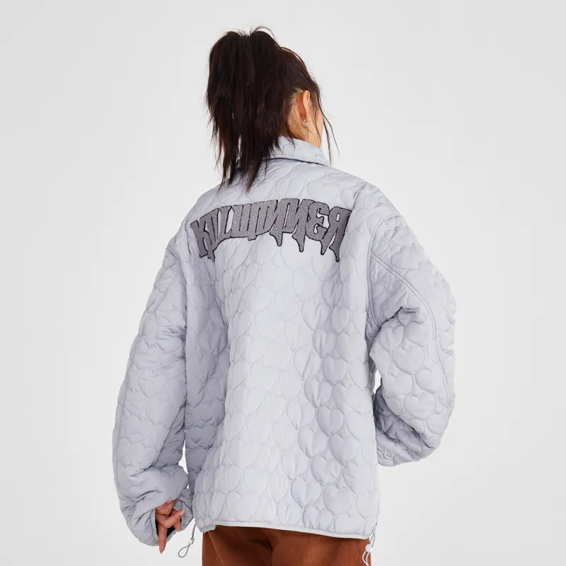 KILLWINNER Letter Stand Collar Loose Fit Thickened Puffer Jacket Unisex-9