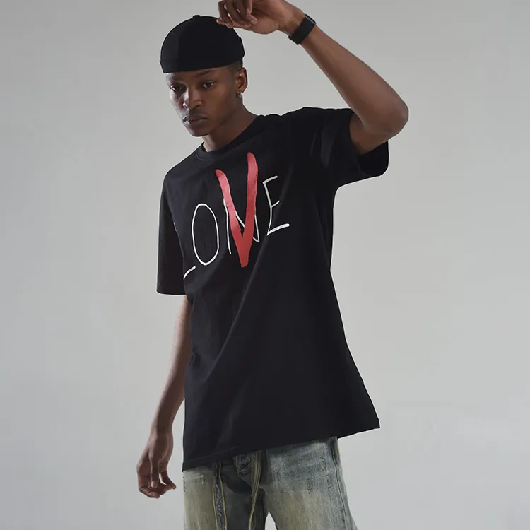 VLONE Big Logo Series T Shirts Unisex 2 Pack Black+White-3