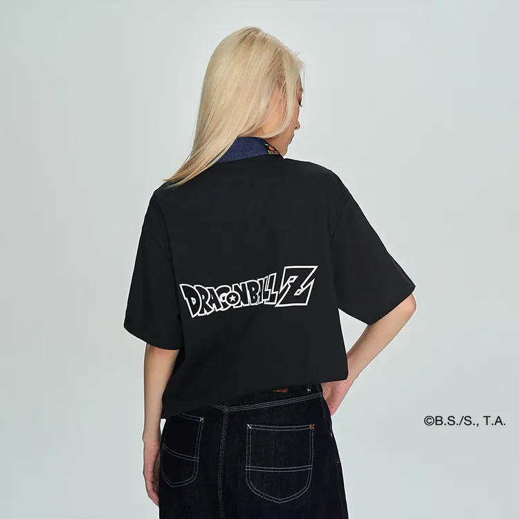 Dragon Ball X Lee X Dragon Ball Co brand Polo Shirts Unisex Black-4