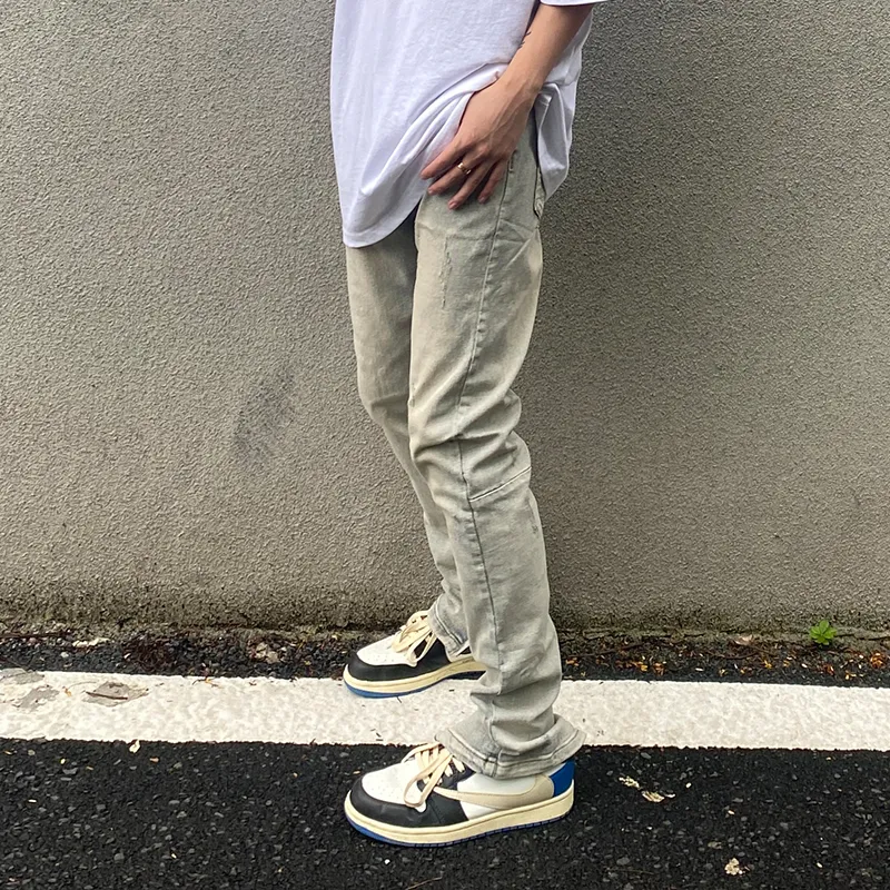 COOLALPACA Jeans Unisex Yellow Mud Denim-3