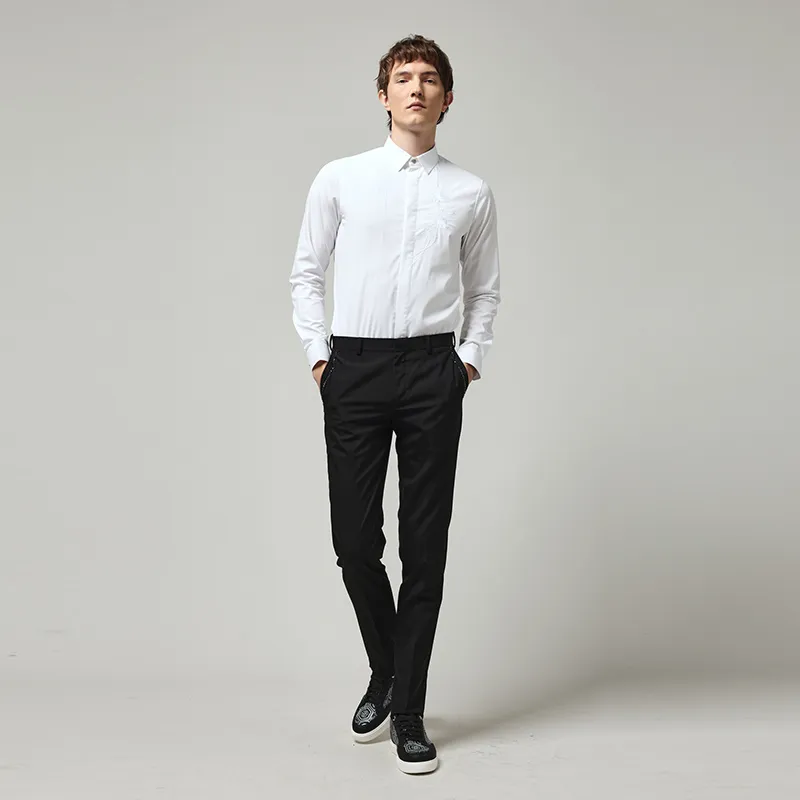 RARE Long Sleeved Shirt Men's White-2
