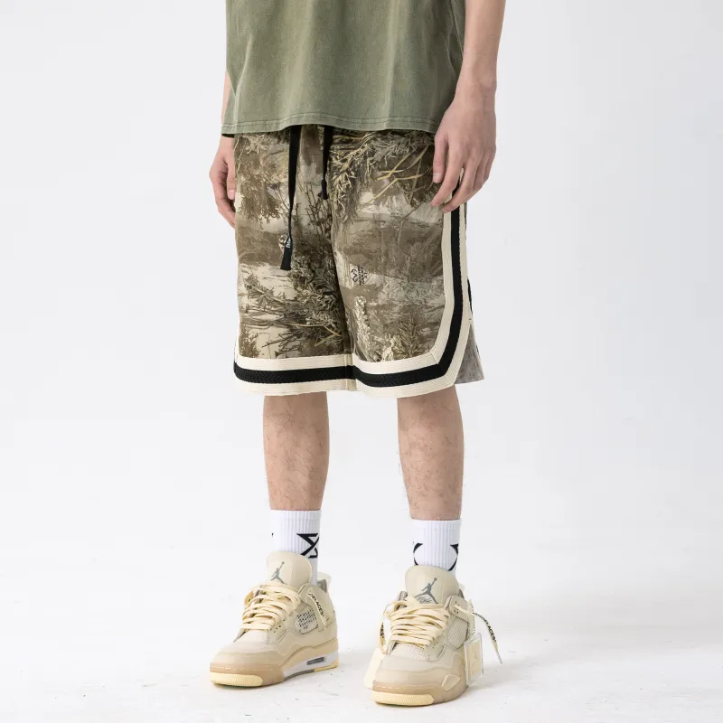 XINYINSU Casual Shorts Unisex Khaki-7