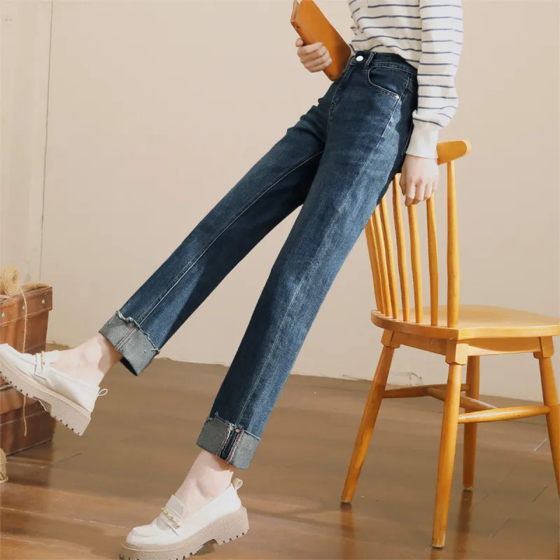 MITUAN Jeans Women's Vintage Blue-4