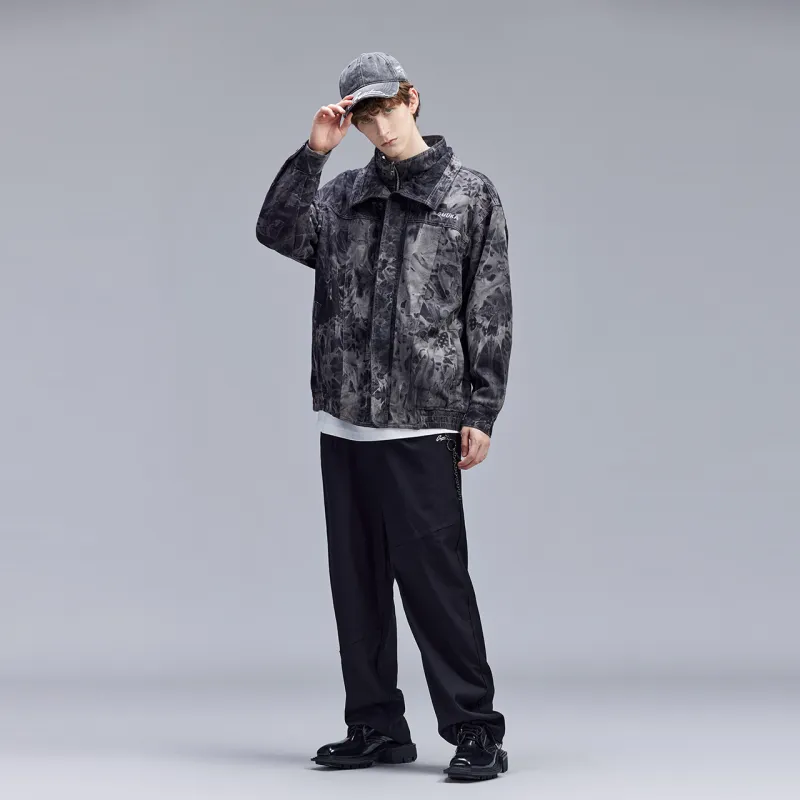Guuka Denim Jacket Men's Black Gray Color-3