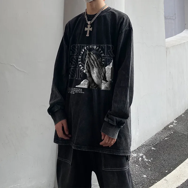 SFTTR Long Sleeved T Shirt Unisex Black-2