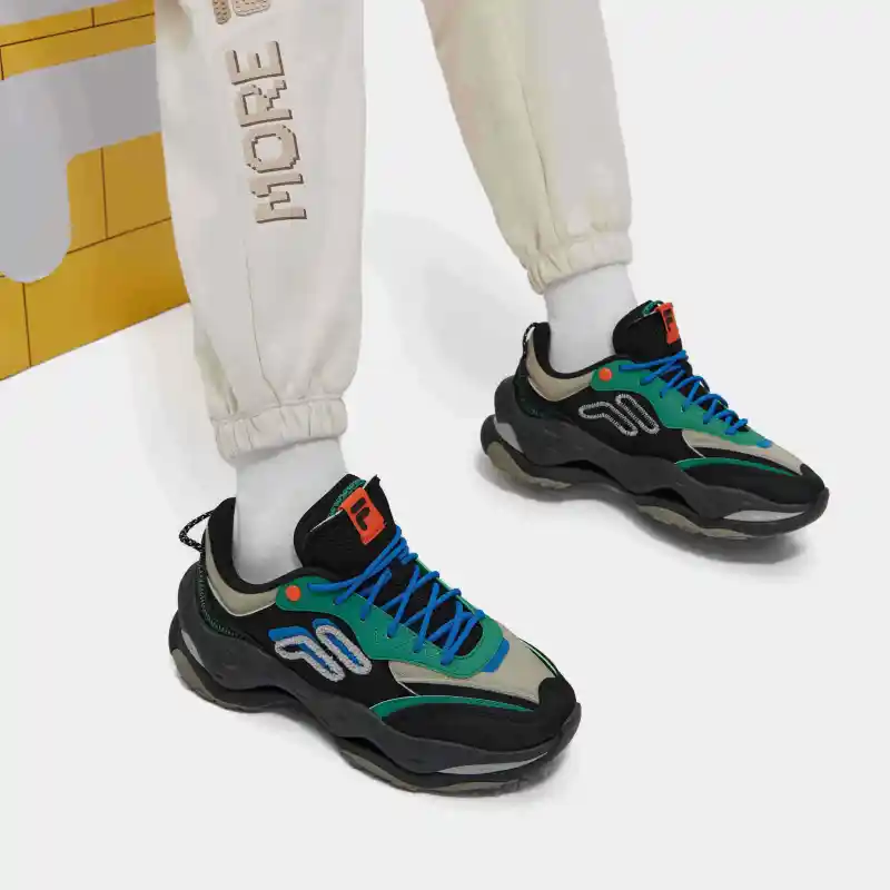 FILA FUSION Bianco 2 Sneakers 'Black Green Blue' Women's-9