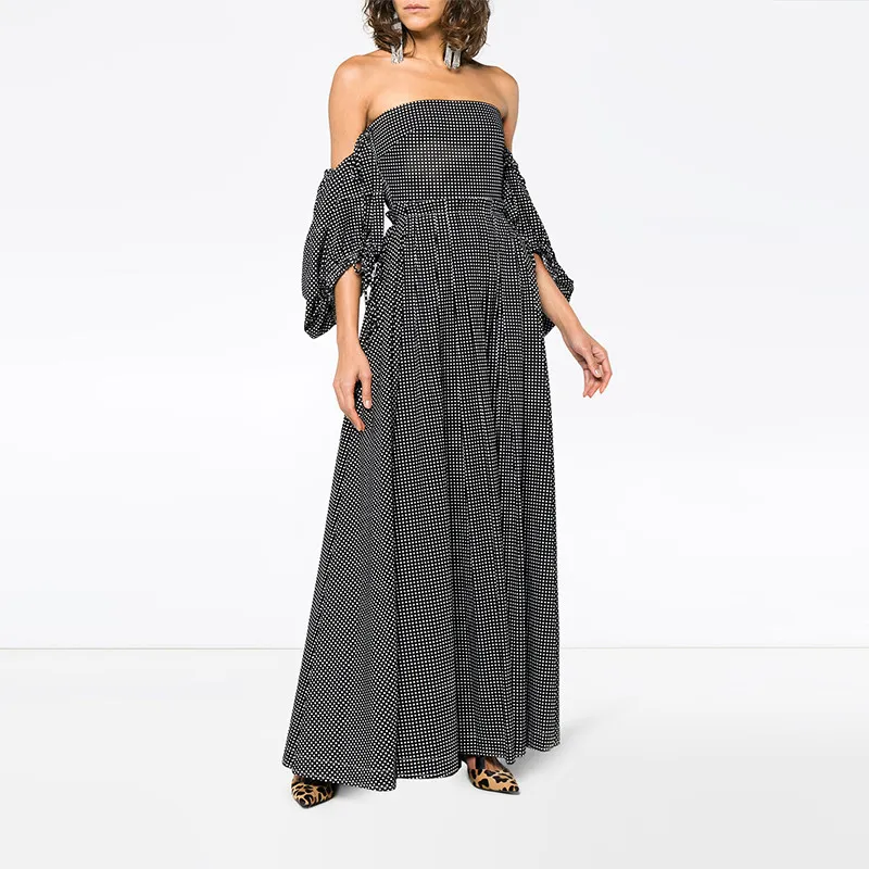 LOEWE Long Sleeved Dresses Women's Black-1