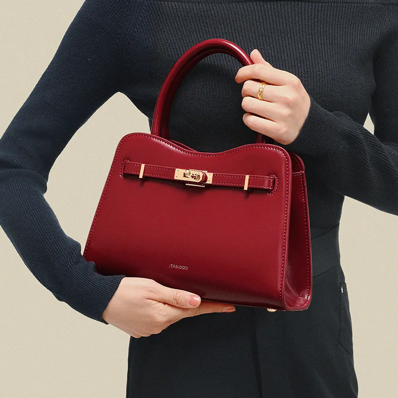 Miao Di Handbags Cathedral Red-1
