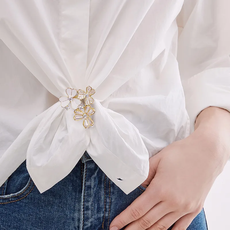 JAY Brooches Women's White-1