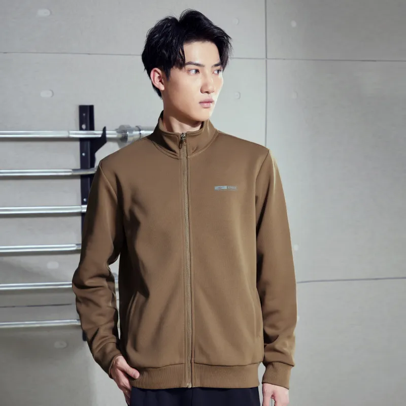 Erke Jackets Men Latte Brown-4