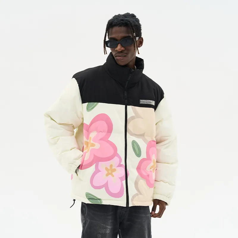 HARSH AND CRUEL Puffer Jacket Unisex Multicolor-4