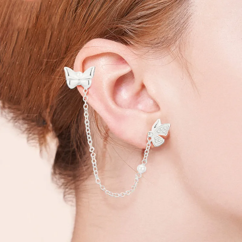 PIARA Clip On Earrings Women's Silver-1