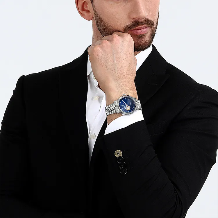 Maserati Wrist Watch Automatic Mechanical Movement Steel Strap Green Dial Men's Watches-3