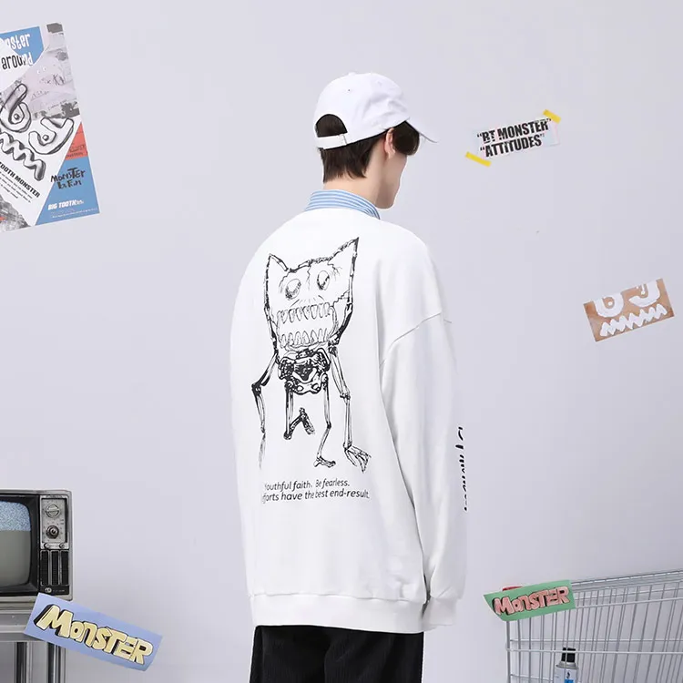 BIRDTALK Sweatshirts Unisex White-3