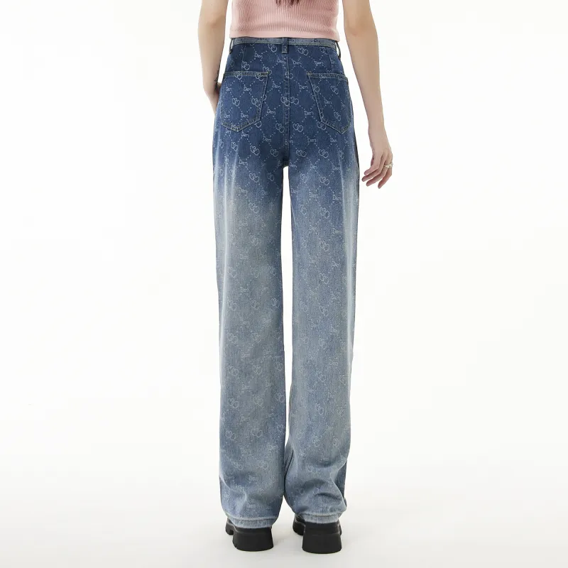 QYPRF Jeans Women's Blue-3