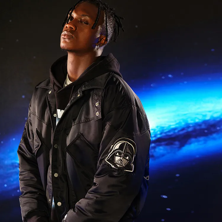 STARTER Stand Collar Puffer Jacket Unisex Black-3